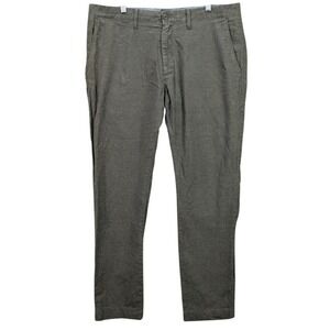 J. Crew 484 Slim Stretch Chino Pants Olive Green Men's Size 35x32 Preppy Casual